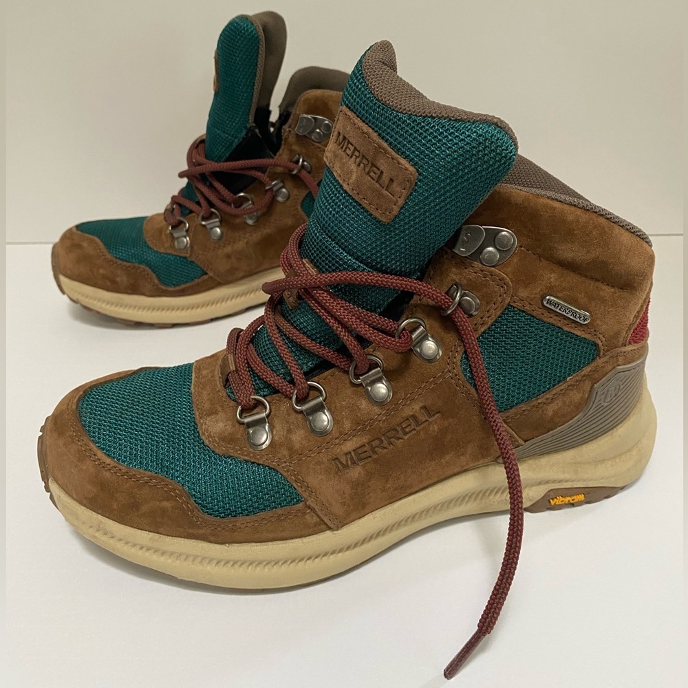 MERRELL Women’s Ontario 85 Mesh Mid Waterproof Dragonfly Bleu Fonce Hiking Boot
